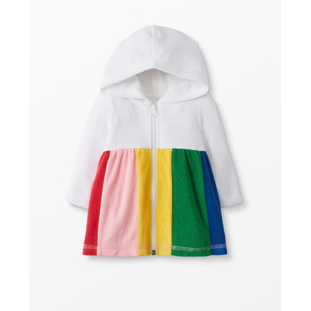 Hanna Andersson Sunsoft Rainbow Terry Cover-Up Size 70 for 6-12 Months